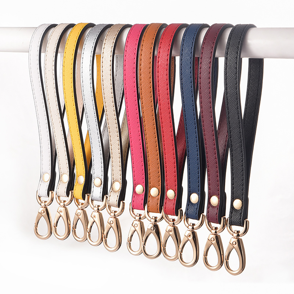 1 Pcs Simple Strap Clutch All-Match Solid Wrist Wallet Bag Belt Handle Women Simple Wallets Clutches Straps Keychain Accessories