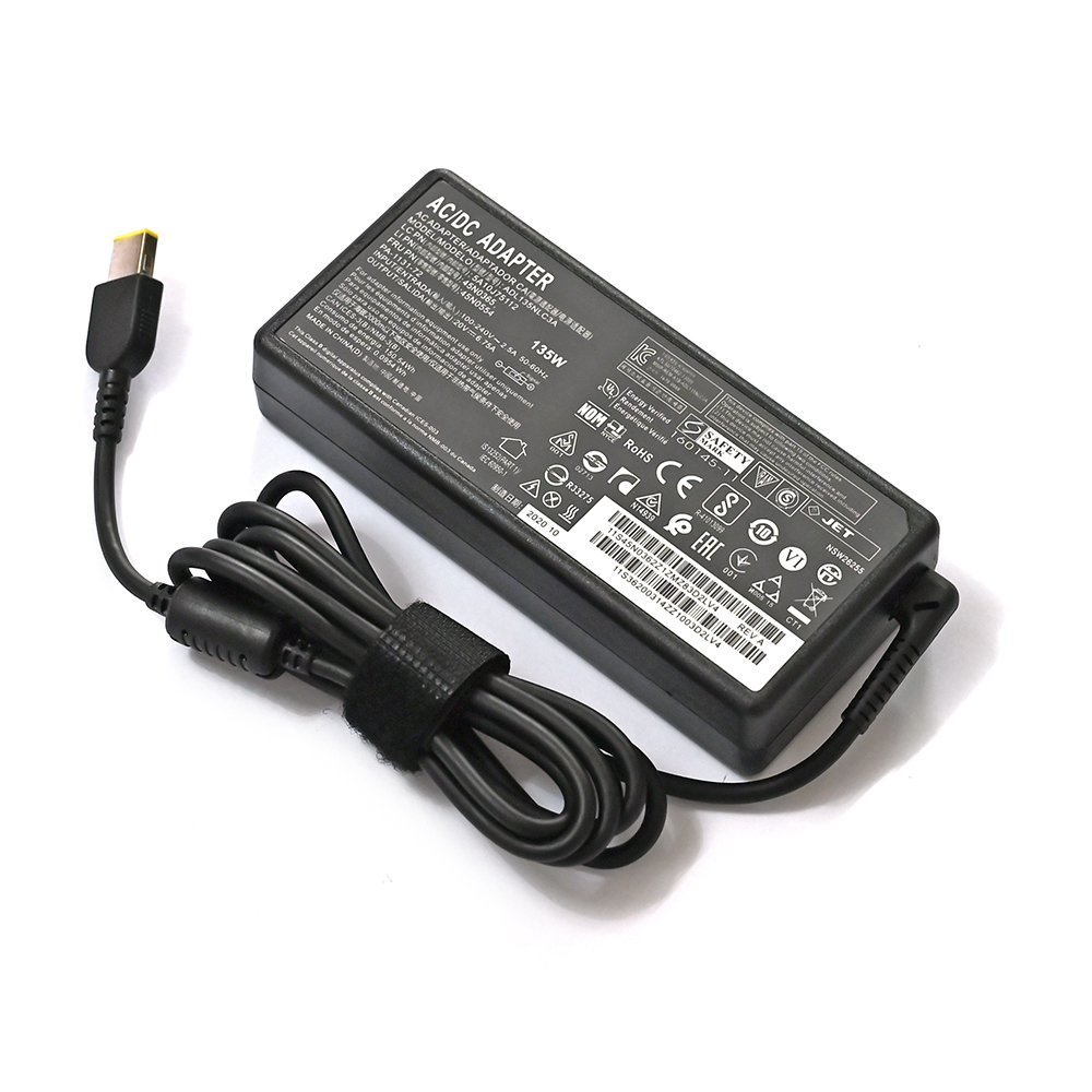 Laptop Adapter 135W 20V 6.75A USB C Notebook Charger for Lenovo T440p Y50-70 R720 Y700 T540p P51 P52 S5 ADL135NLC3A Power Supply
