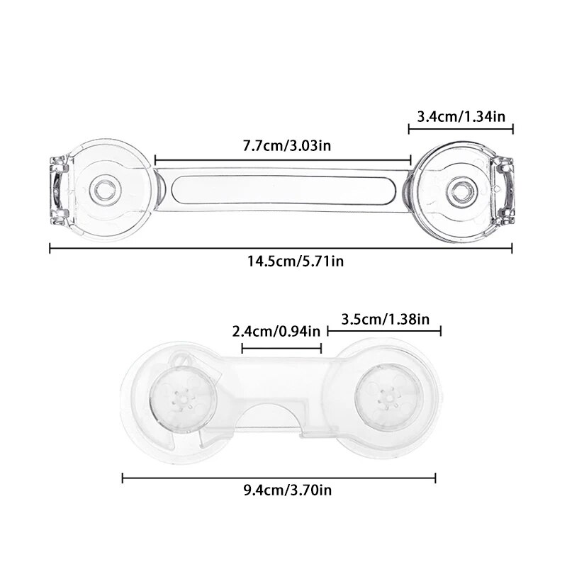 5 個のチャイルド安全ロック引き出しアンチオープニングロック透明冷蔵庫キャビネットドアロック多機能保護安全ラッチ