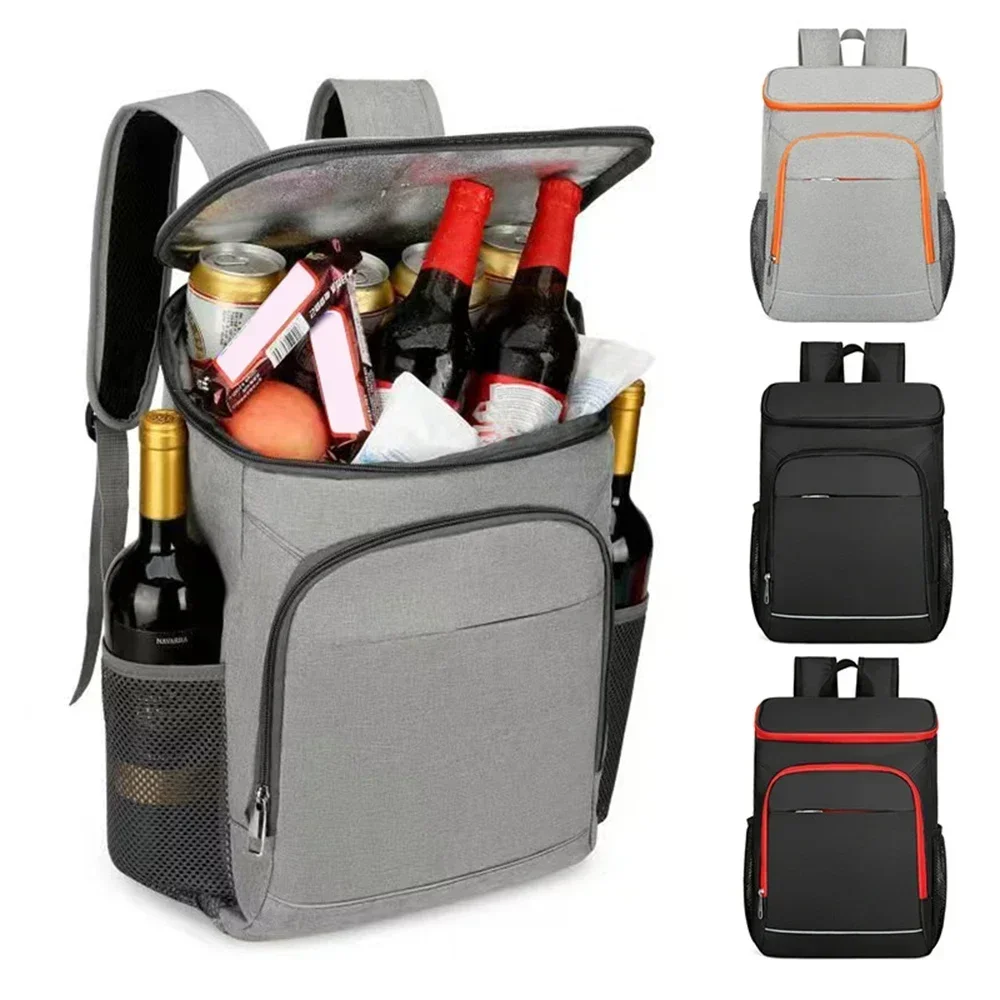 Mochila más fresca de 30L, bolsa de almuerzo con aislamiento a prueba de fugas, bolsa enfriadora con aislamiento de alimentos para Picnic, para acampar al aire libre, senderismo, Picnics, playa