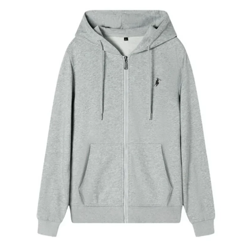 La nueva ropa deportiva informal de otoño e invierno para hombres, sudadera con capucha y sudadera cálida a la moda para correr al aire libre y fitness