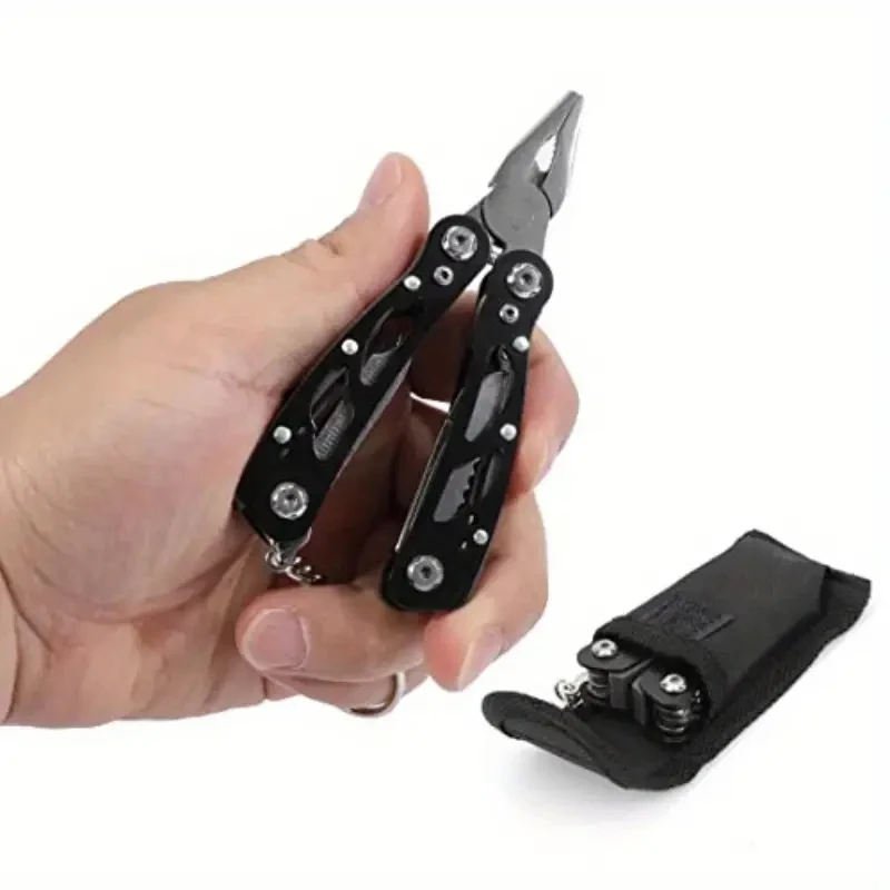 ยุทธวิธีอเนกประสงค์ซ่อม,MINI แบบพกพาพับคีม,พับ multitool กระเป๋ามีดคีมการล่าสัตว์กลางแจ้ง survival Rescue
