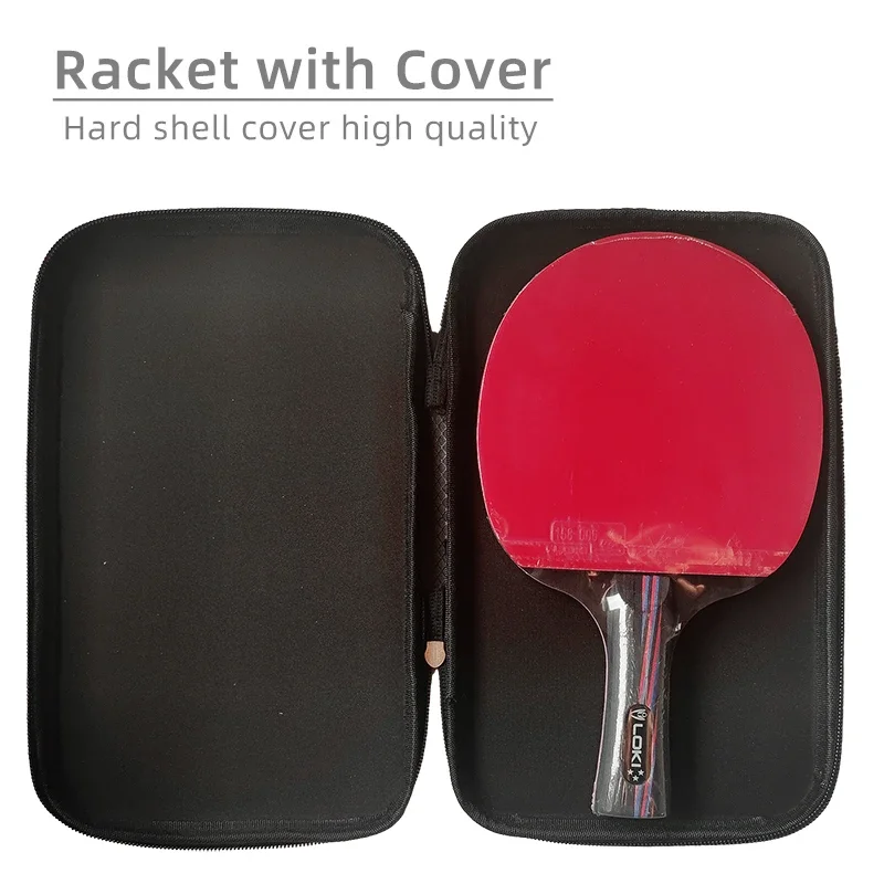 Raqueta de Ping Pong Loki X3, raqueta de tenis de mesa con espinillas y goma ITTF, 5 hojas de madera, esponja elástica y cubierta dura