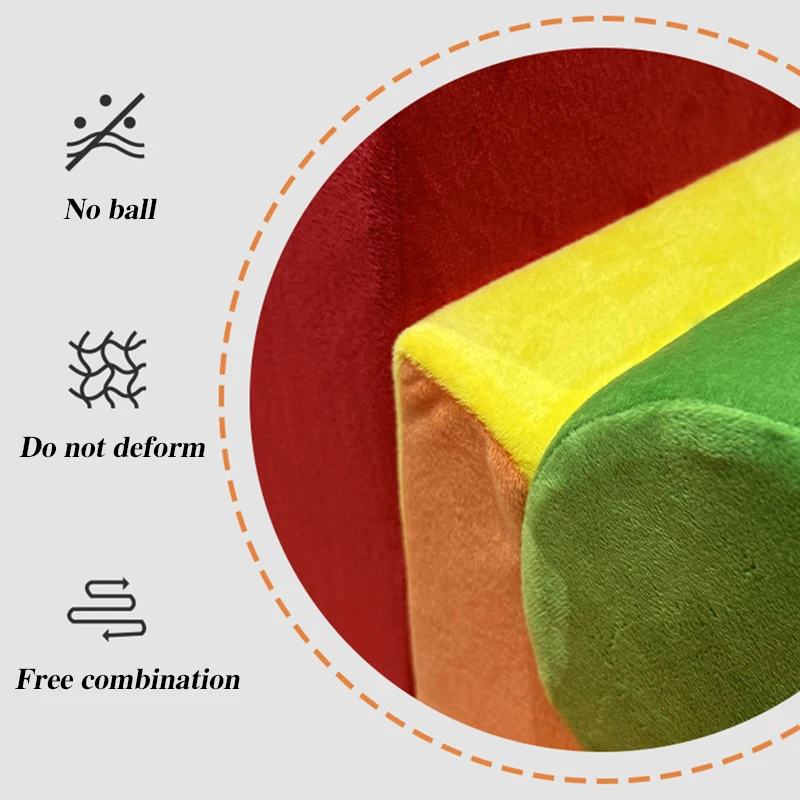 Puffs sofás para niños dormitorio Modular sofá para niños habitación de niños sofá de juego suave gigante moderno bloque de construcción sofá de juego escalonado
