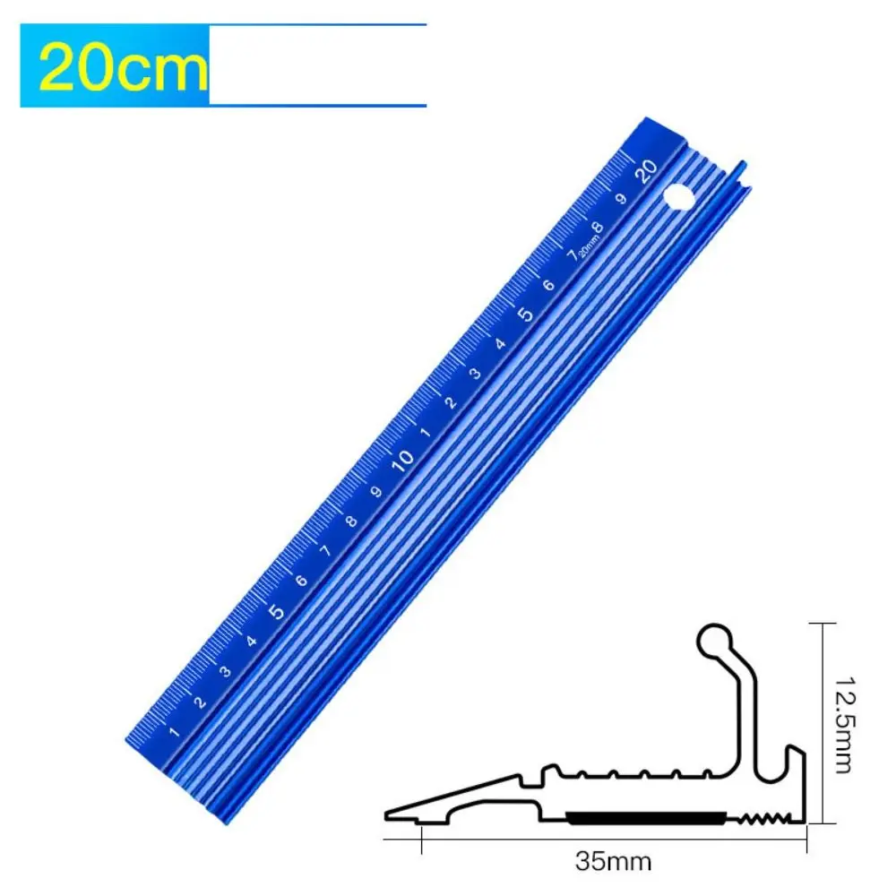 Righello di calibrazione Laser antiscivolo in lega di alluminio strumenti di disegno di taglio forniture per ufficio scolastico righello a scala dritta per la lavorazione del legno