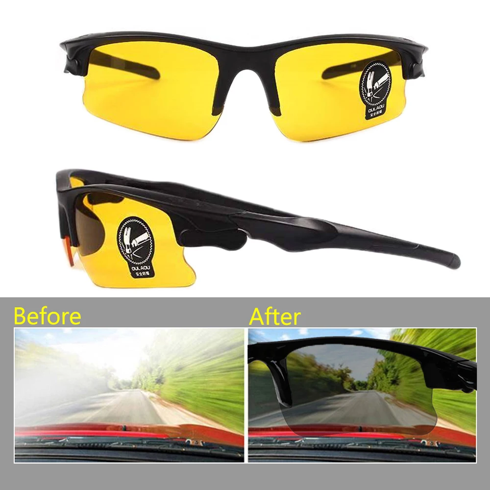 Gafas de sol polarizadas antideslumbrantes para conducir, gafas de visión nocturna para conductores, accesorios interiores, gafas protectoras para hombre