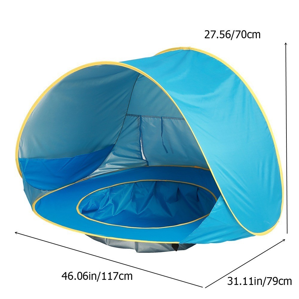 Baby beach tent  Waterproof Sun Shelter UV-protecting Sunshelter with Pool Kid Outdoor Camping Sunshade Beach sunshelter UPF 50+