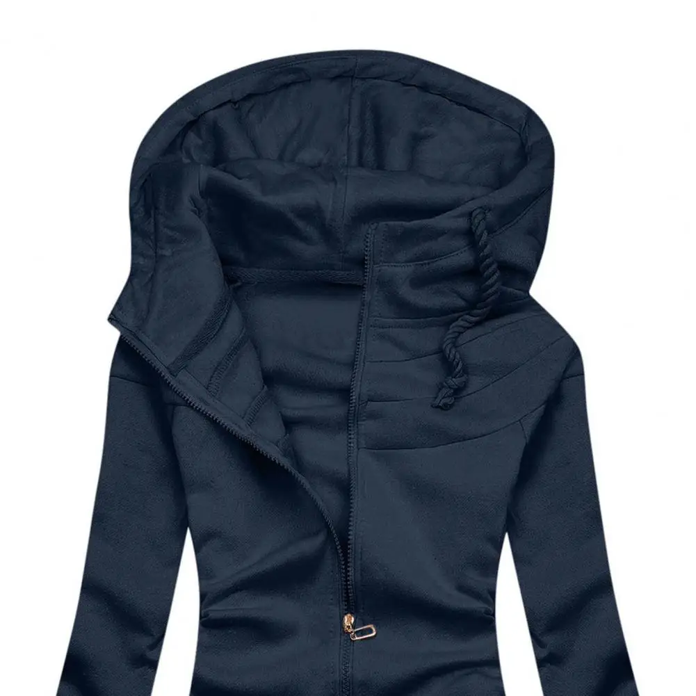 Sudaderas con capucha de gran tamaño para mujer, jerséis con capucha, sudadera de retales para mujer, Sudadera con capucha cálida de otoño, Tops con cremallera, S-3XL