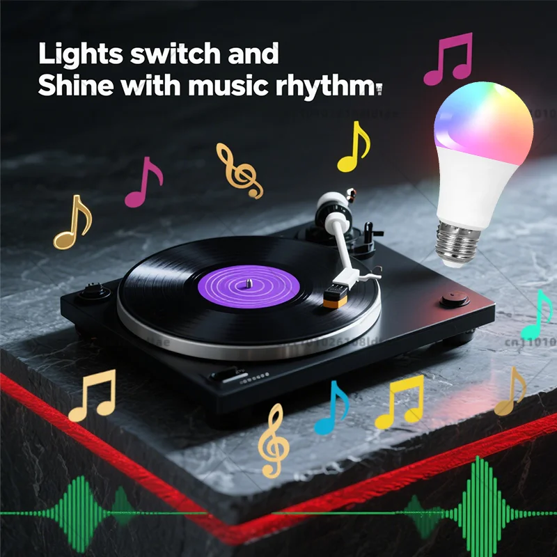 Żarówka Inteligentna Tuya Wifi/Bluetooth E27 RGB Alexa Led Lampa Inteligentne Żarówki AC 85-265V Inteligentne Lampy Dla Asystenta Google Smart Life