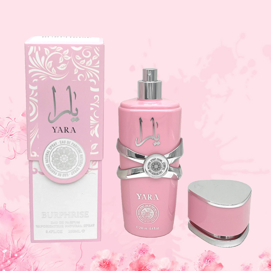 250ml 8.4fl.oz perfume âmbar baunilha yara, fragrância gourmand de longa duração eau de parfum spray, perfumes árabes presente para mulher