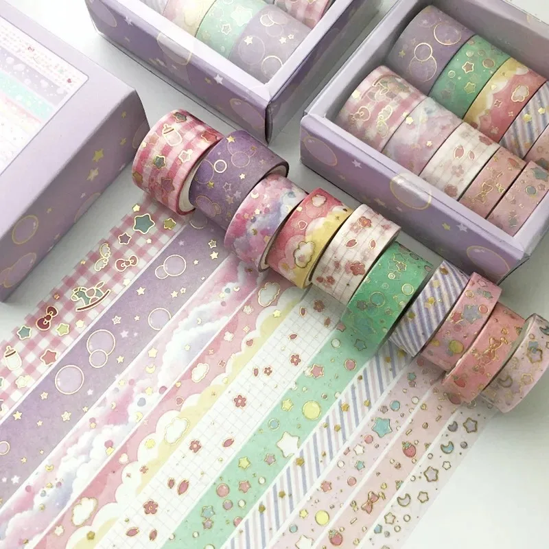 10 Pcs/set Kawaii Various Options Adhesive Tape Masking Washi Tape Diy Scrapbooking Sticker Label Japanese Stationery