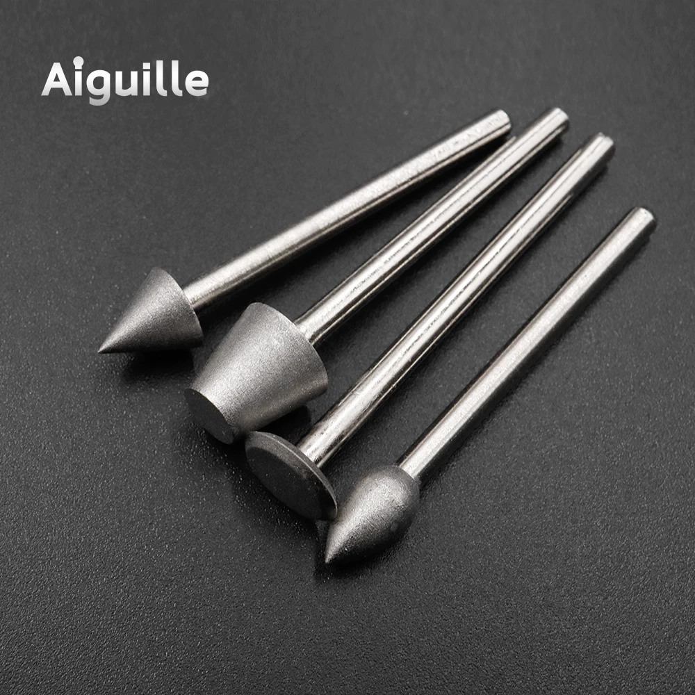 50pcs grit#400 Diamond Grinding Burr Diamond Grinding Point grinding trimming polishing points dremel Bits