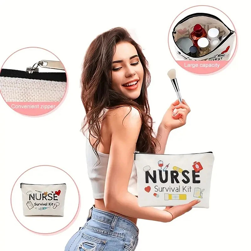 Krankenschwester-Make-up-Tasche, Geschenk, Notfallraum, Krankenschwester-Reißverschlusstasche, ICU, Krankenschwester, Wertschätzung, Kosmetiktasche, Krankenschwester, Abschlussgeschenk