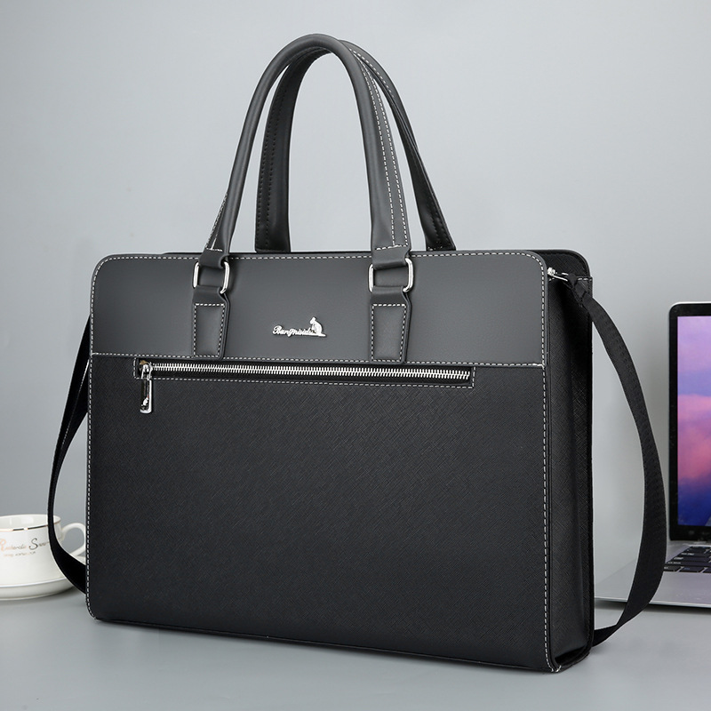 Executive Aktentasche Pu Ledertasche Männer Laptop Designer Handtasche Schulter Business männlich Umhängetasche Portfolio für Dokument männlich