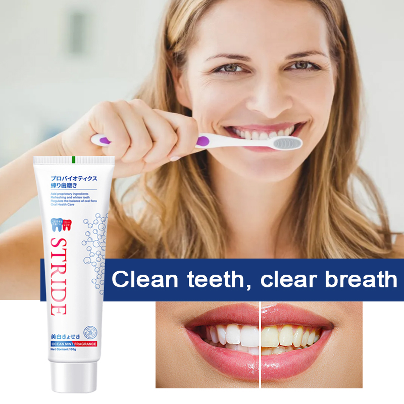 Aufhellende Zahnpasta, frischer und heller Atem, Fleckenentfernung, Zahnreinigung, Geruchsentfernung, Mundgeruch, verhindert Parodontitis