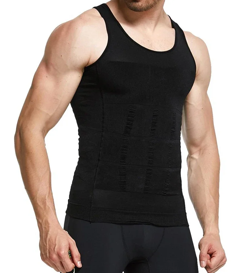 2/1 chaleco adelgazante para hombre, Body adelgazante, corsé de cintura adelgazante, chaleco adelgazante, ropa moldeadora adelgazante con recorte de barriga
