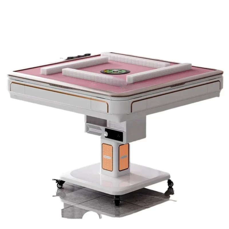 Máquina de mahjong automática elétrica baixo montanha-russa aquecimento dobrável mesa mahjong