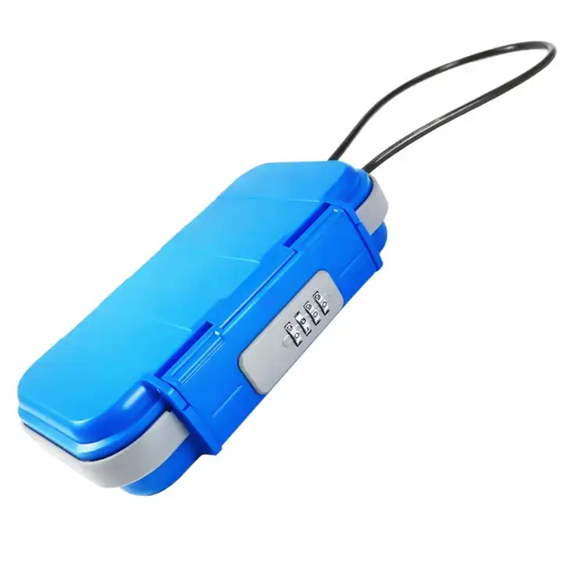 Caja de almacenamiento portátil para exteriores con gran capacidad, artículos de protección de plástico ABS impermeables con contraseña de 4 dígitos