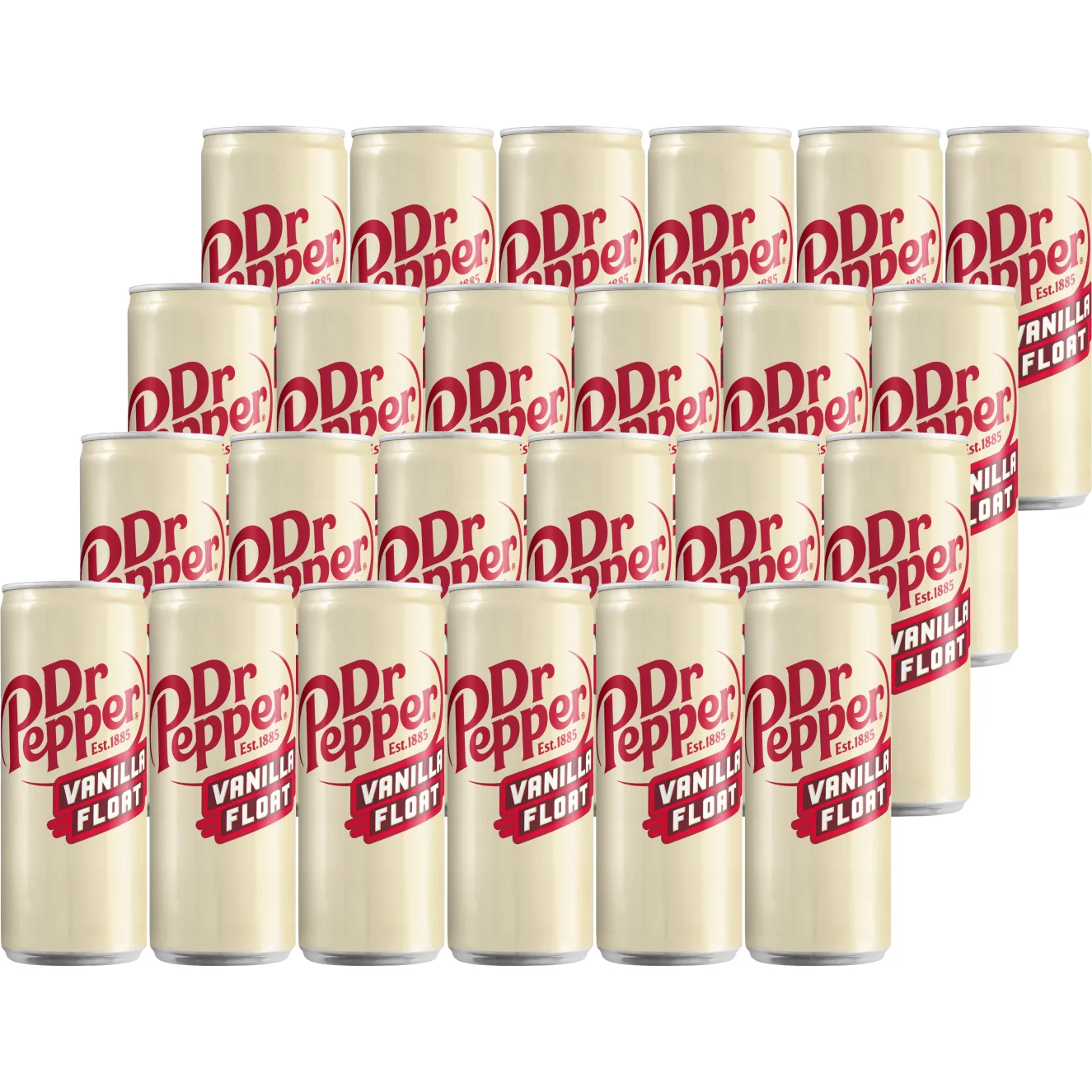 Dr. Pepper Vanilla Float Napój gazowany o smaku waniliowym 330 ml x 24 sztuki