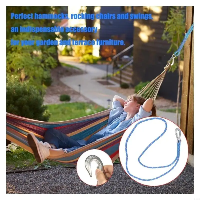 Dây võng Đu xoay Tệp 100cm Thích hợp cho cây ngoài trời và sân chơi được đặt với móc không gỉ