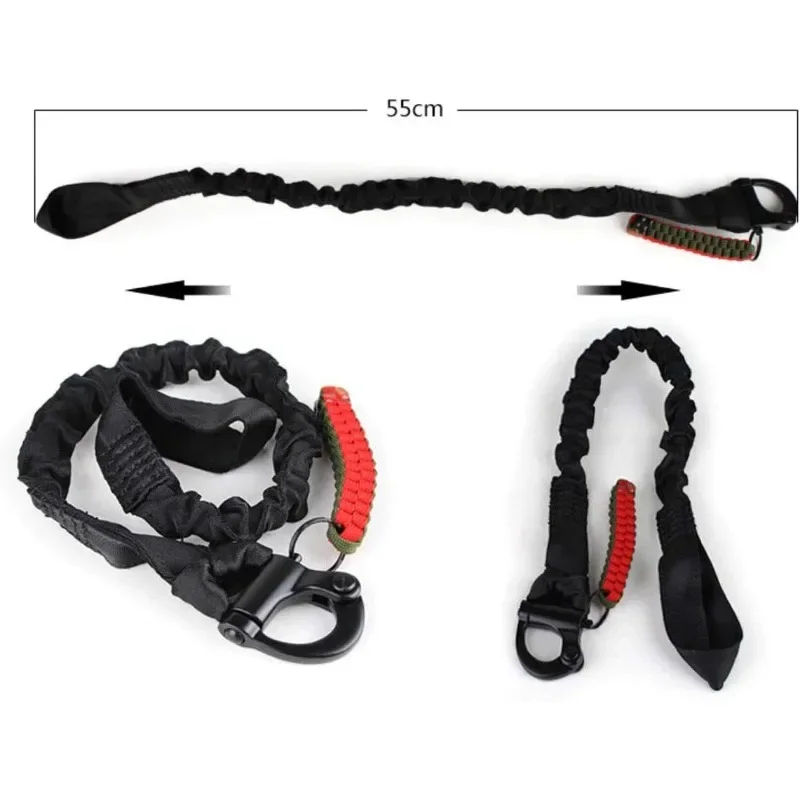 Eslinga táctica de seguridad de liberación rápida para Rifle, correa de cordón, cuerda de escalada, eslinga protectora Airsoft para caza al aire libre