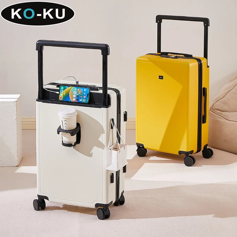 Ko-ku 2024 neuer Koffer breiter Wagen großes Gepäck 28-Zoll-Trolley-Koffer Universal-Rad koffer Herren-Passwort box