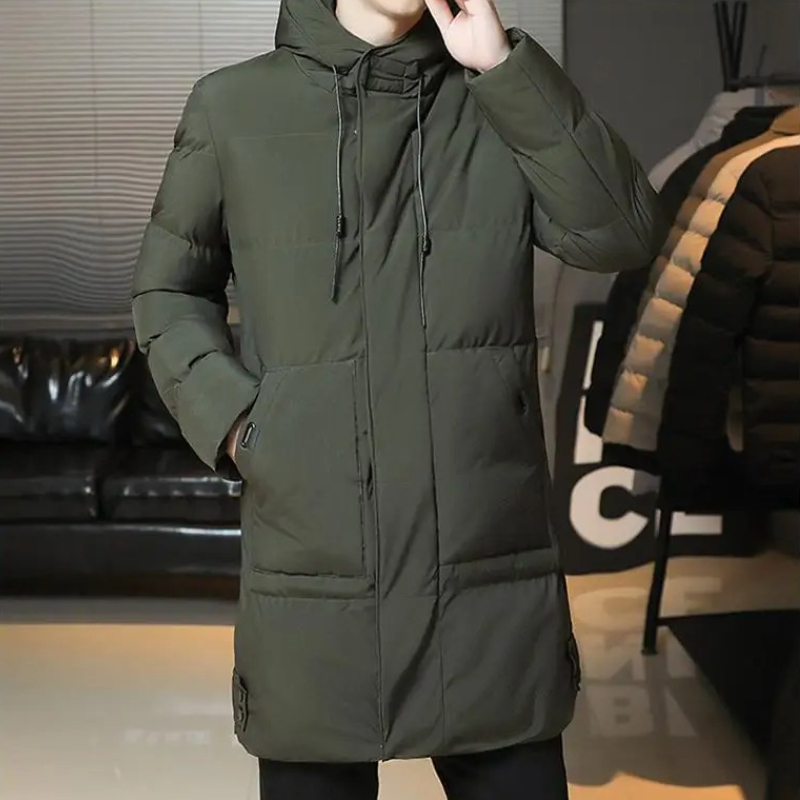 Parka longue à capuche pour homme, veste épaisse et chaude, manteaux, grande taille 8xl, décontractée, chaude, rembourrée, coupe-vent, vêtements d'extérieur, hiver