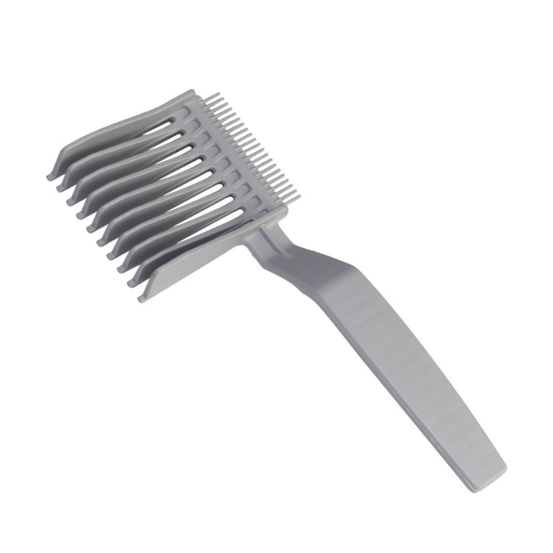 Hair Flat Comb Men's Trim Comb Long Handle Clipper Comb Positioning Cutting Tool Anti-Static Comb Plastic Carved Head Hair Comb