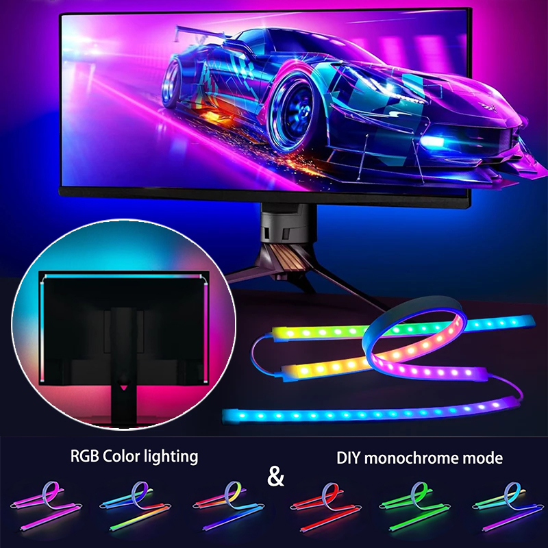 Computer Bildschirm Synchronisation Licht Streifen Monitor Ambilight LED Lichter Umgebungs Beleuchtung PC Hintergrundbeleuchtung Pickup Licht Spiel Zimmer