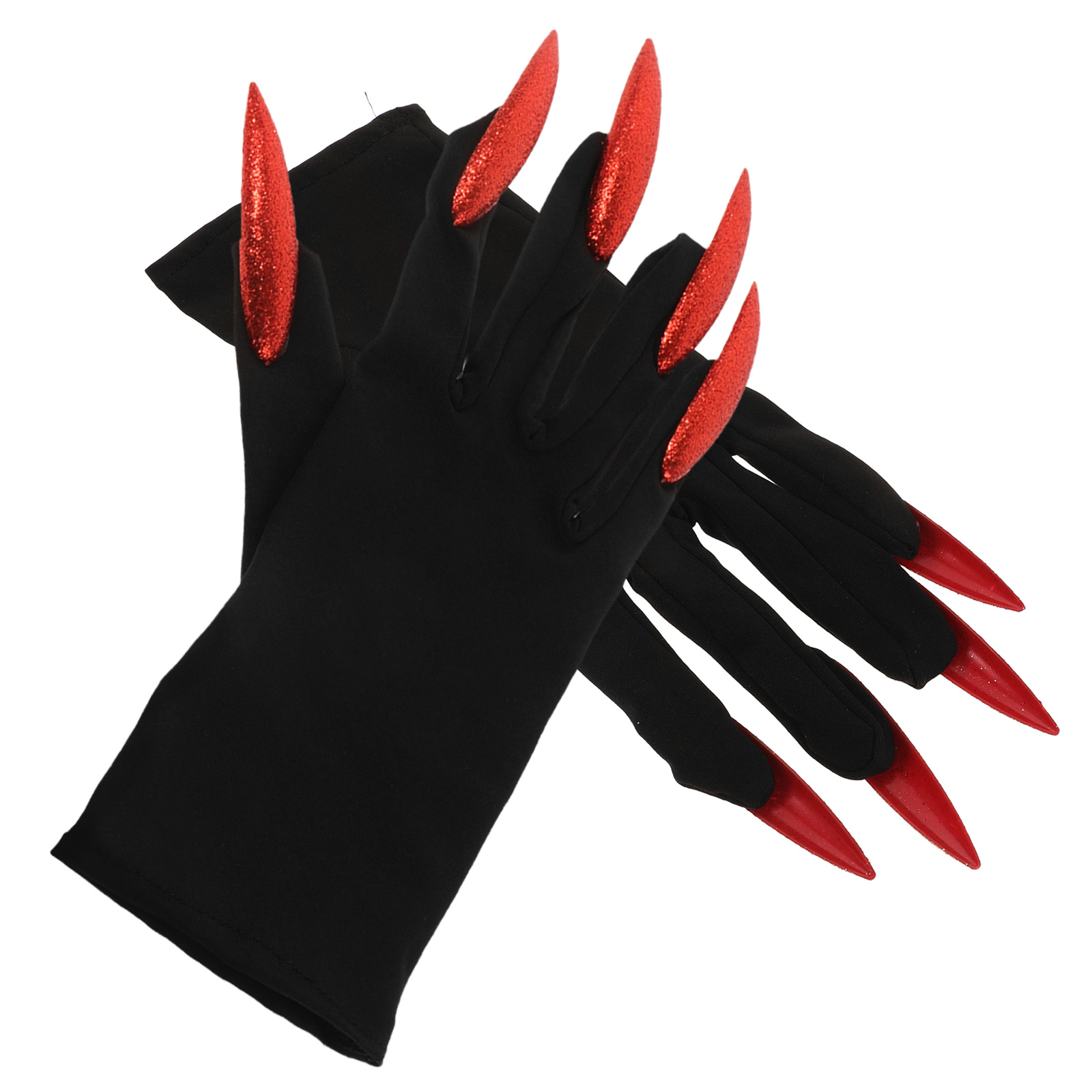 1 Para Rękawic Pazury Ducha Rekwizyty Kostiumowe na Halloween Straszne Pazury Lekkie Wygodne Rękawice Dekoracyjne na Imprezę Horror z Paznokciami