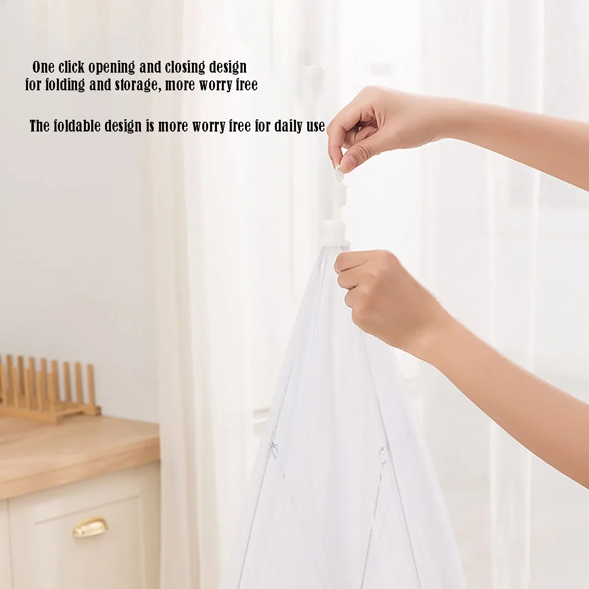 Food Cover Mesh Folding Washable Flies Tables Cover Insect Proof Protective Dish Covers Home Kitchen Storage Accessaries