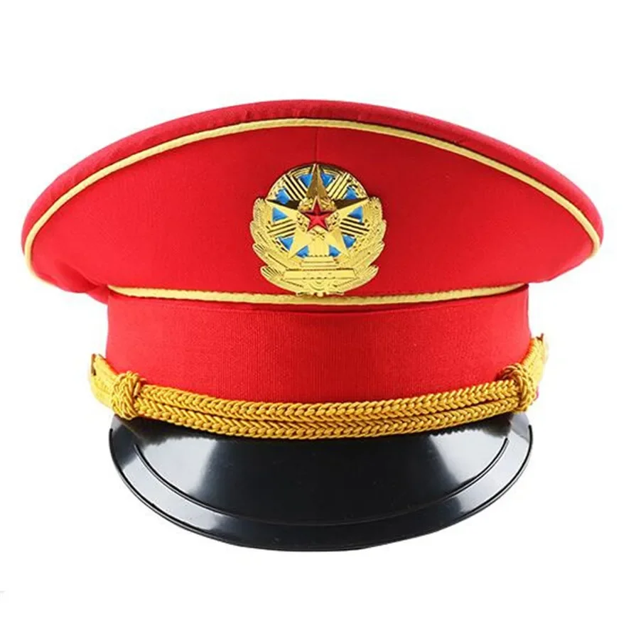 Britische Mode rot Performance Cap grün Militär Hut Frühling Armee Hüte weiß Kapitän Caps für Erwachsene Cosplay große Polizei Kappe