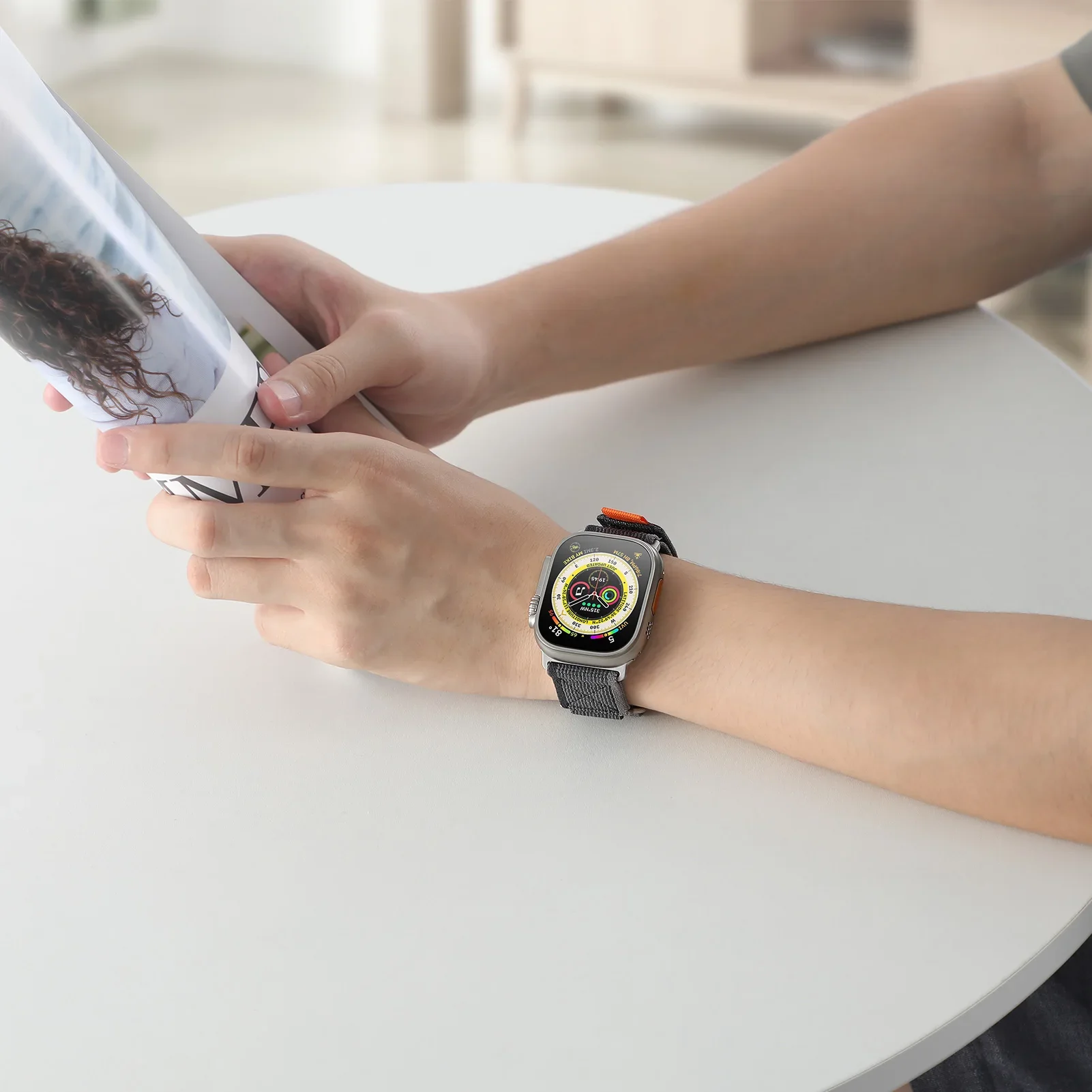 Trail Loop สําหรับ Apple Watch Band 44 มม.45 มม.49 มม.40 มม.41 มม.46 มม.44 42 มม.45 มม.สร้อยข้อมือไนลอน iWatch Series 10 9 8 7 SE Ultra2