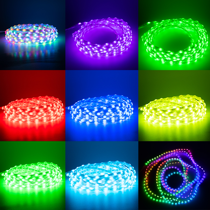 Ledストリングライト夢色アクセサリーWS2811 rgbicアドレス可能個別に妖精ライト5 220v室テレビパーティーキッチンの装飾