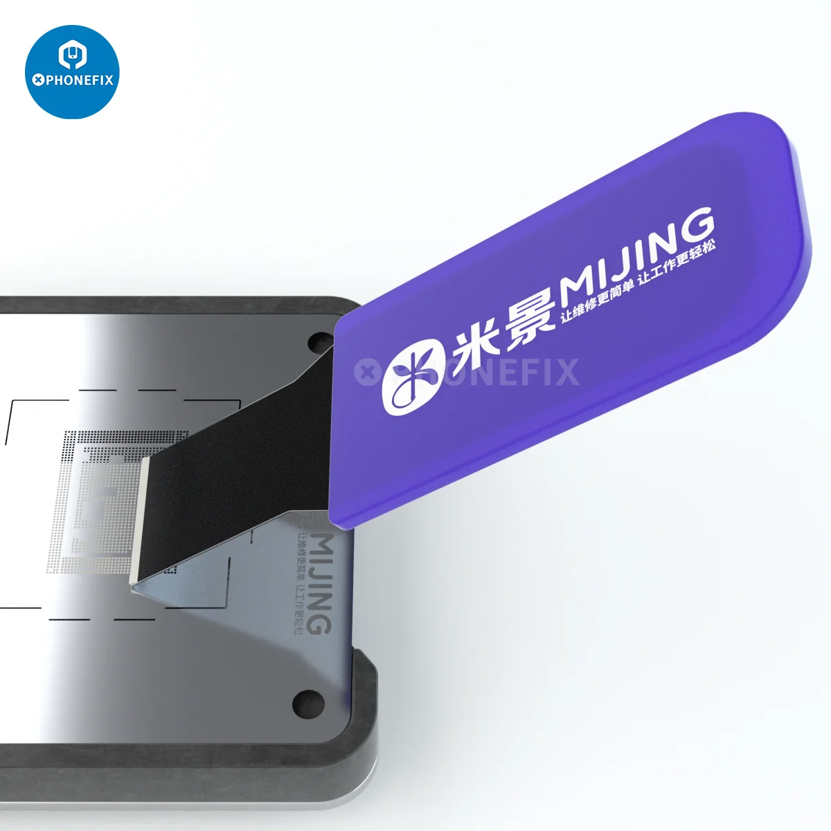 6 unids/lote Mijing S6 hojas de desmontaje para CPU pegamento de estaño limpieza apertura Pryer soporte de pantalla LCD pieza divisora herramienta de mano de corte