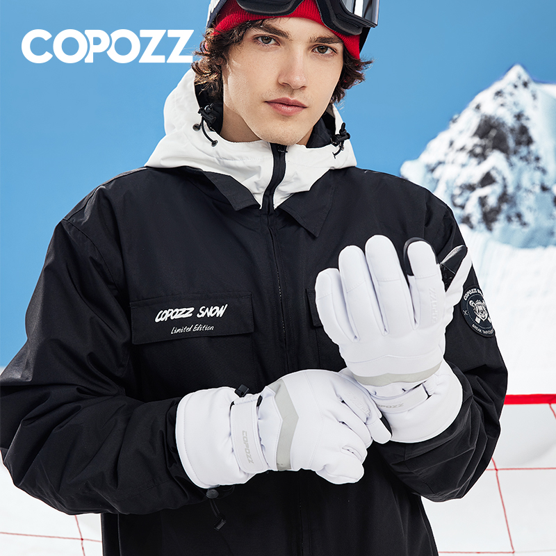 COPOZZ gants de Ski d'hiver Hipora diaphragme 3M Thinsulate gants de Snowboard thermique chaud écran tactile gants de Ski hommes femmes