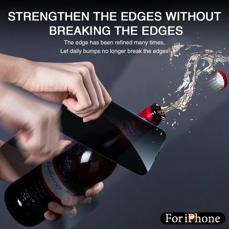 Cut Edge vidrio templado de lujo para iPhone 15 14 13 12 11 16 Pro Max Protector de pantalla iphone14 Plus X R XS XR película de cubierta completa