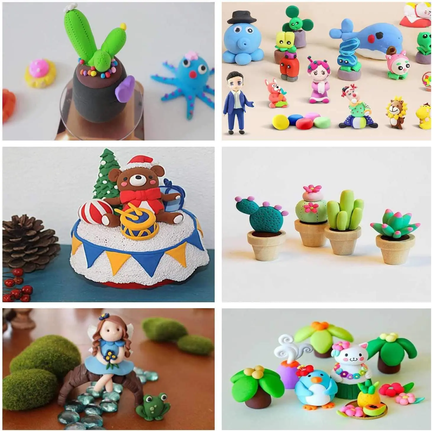 12/24/36 สีคริสต์มาสของขวัญ SUPER LIGHT Clay Space Clay Handmade DIY การสร้างแบบจําลอง Plasticine,เนื้อละเอียดอ่อน,น้ําหนักเบา
