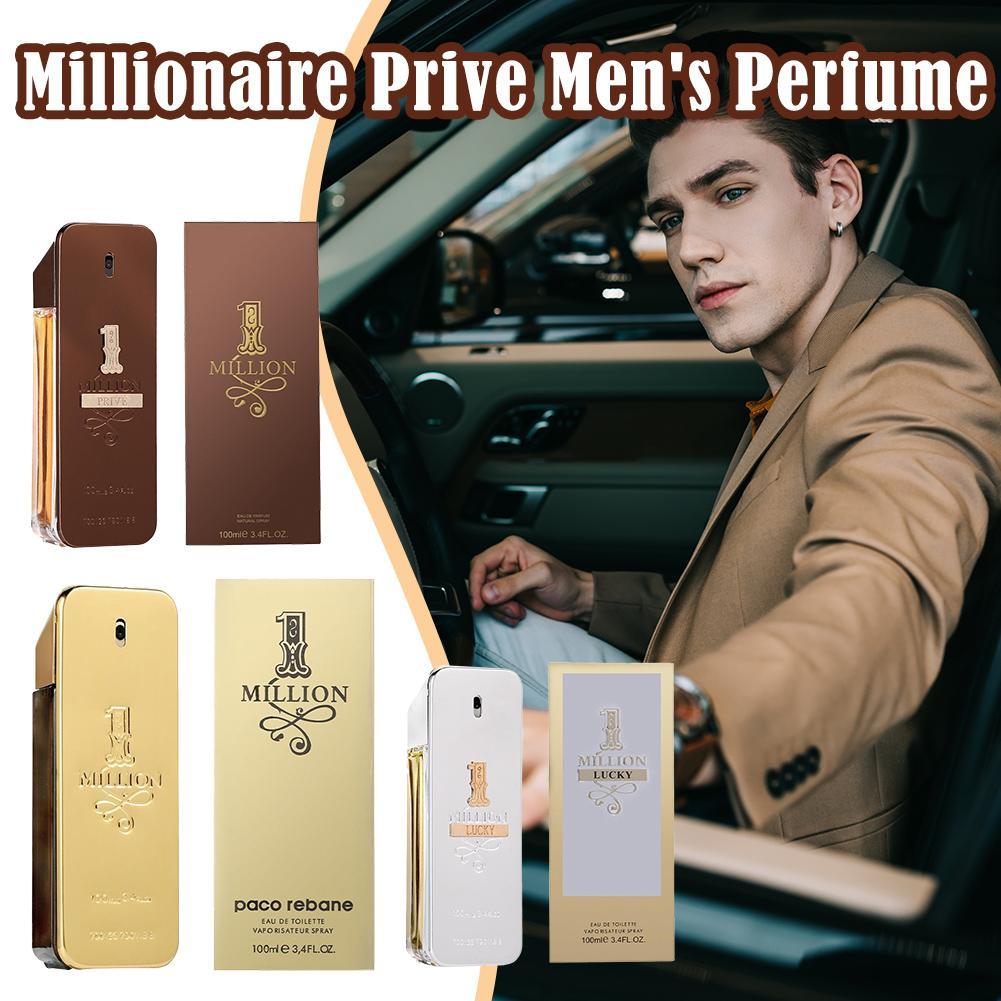 100 ml Golden Millionaire Herren- und Damenparfüm, langlebig, stark, maskuliner Männergeschmack, starkes, würziges Pheromon-Köln-Körperspray