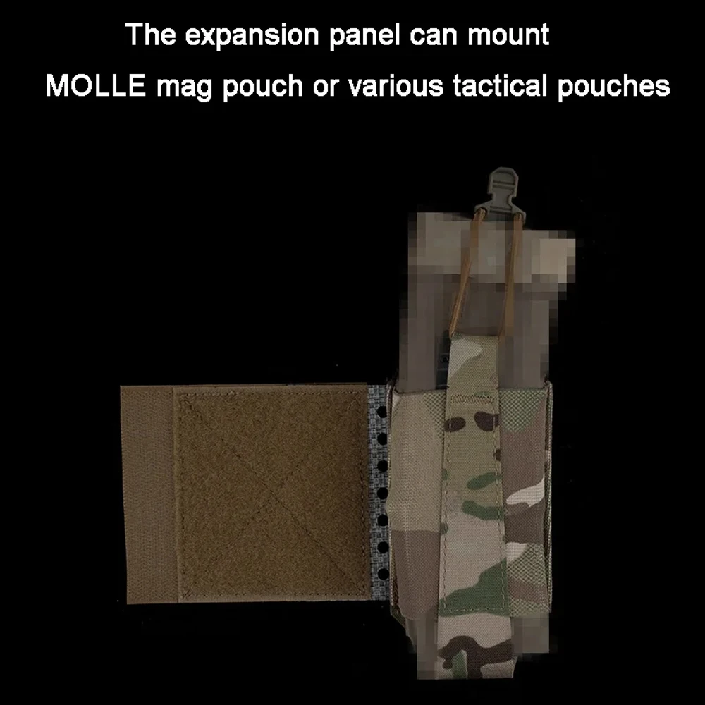 เสื้อกั๊กยุทธวิธีหน้าอกแขวนแผงด้านข้างขยาย MOLLE TEGRIS บอร์ดแผงด้านข้าง
