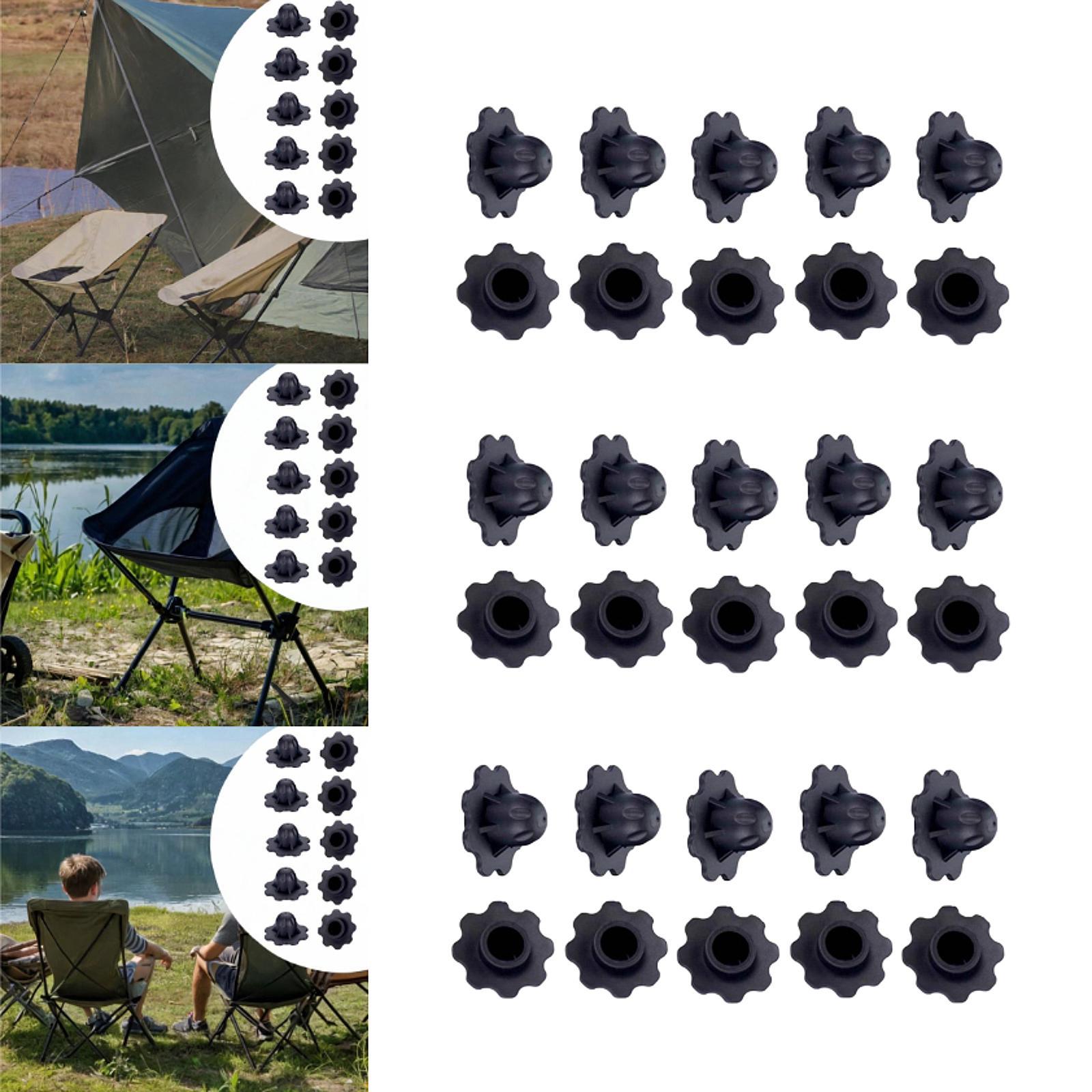 10 шт., чехлы на ножки стула с луной, противотонущая крышка, практичная нескользящая крышка для кемпингового стула для патио, улицы, двора, барбекю, пляжа