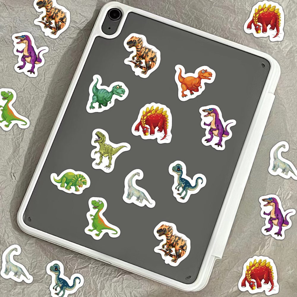 500PCS Kreative Explosive Dinosaurier Roll Aufkleber Dekorative Geschenk Serie Etiketten Notebook Selbstklebende Wasserdichte Aufkleber