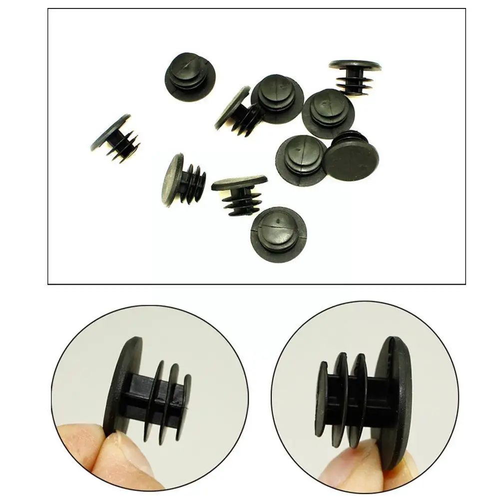 6pcs Bicycle Handlebar Plugs Classic Delicate Bicycle Plastic Plug Road Handlebar Bike Mountain Covers Grips End Cap T1V1