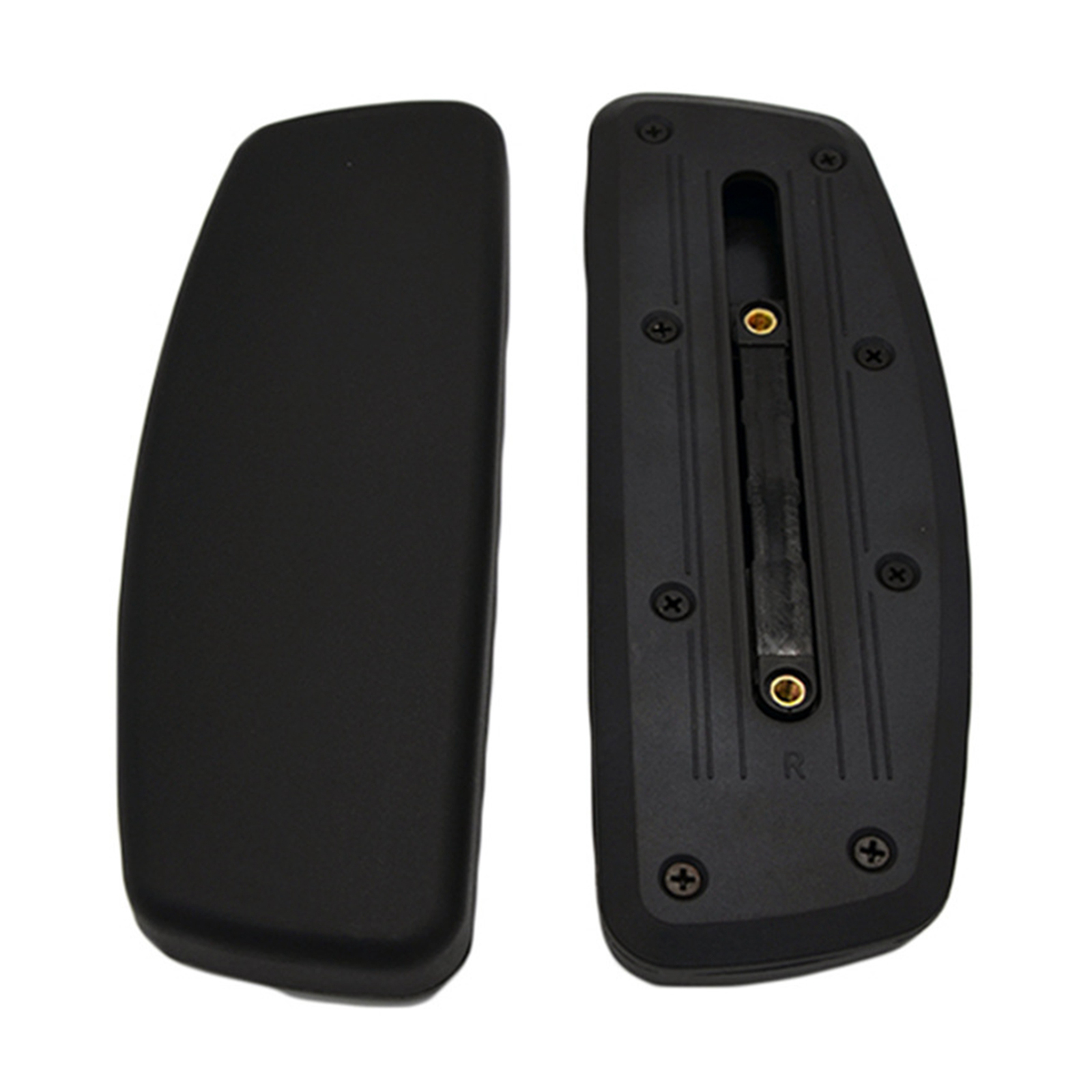 2x Office Chair Replacement Armrest Arm Pads Black Easy to Install Water Resistant Office Chair Accessories Desk Chair Arm Pads