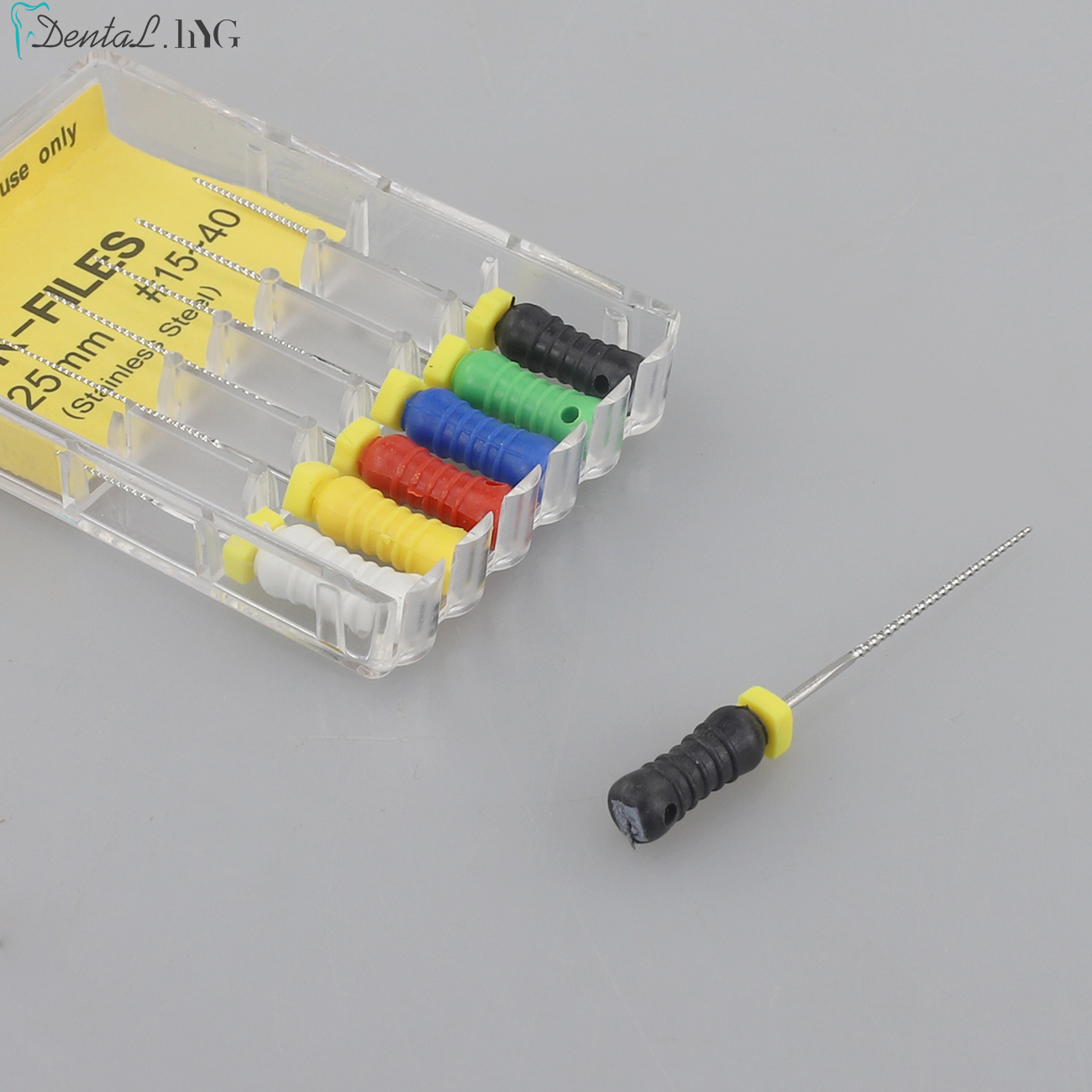 6 unidades/pacote dental mão uso k-arquivos 21/25mm arquivos de canal raiz endodontic de aço inoxidável ferramentas dentista arquivos dentários equipamentos de laboratório