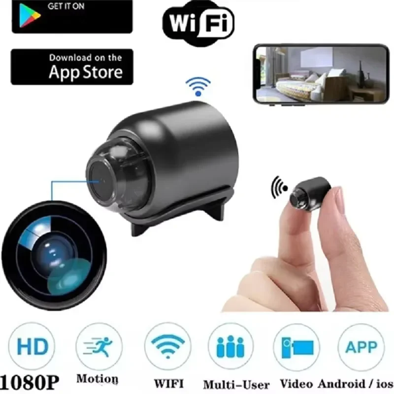Mini X5 Telecamera Wireless 1080P Sorveglianza Video di Sicurezza Visione Notturna Rilevazione di Movimento Videocamera Mini Cam Monitor Smart Home