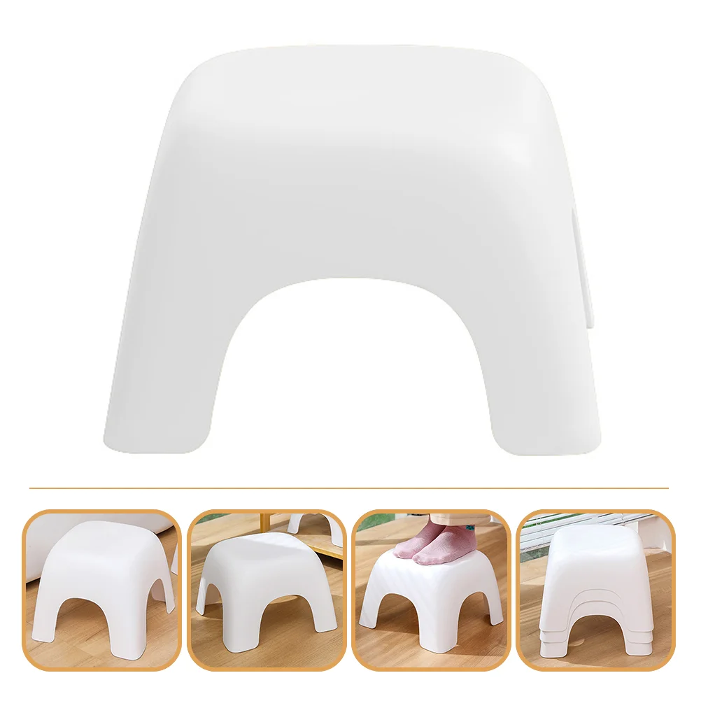 พลาสติกแบบพกพาสตูลเด็กเด็กสตูลวางเท้า STACKABLE เปลี่ยนรองเท้า AntiSkid เฟอร์นิเจอร์เด็กเด็กวัยหัดเดินไม่เต็มเต็ง Step