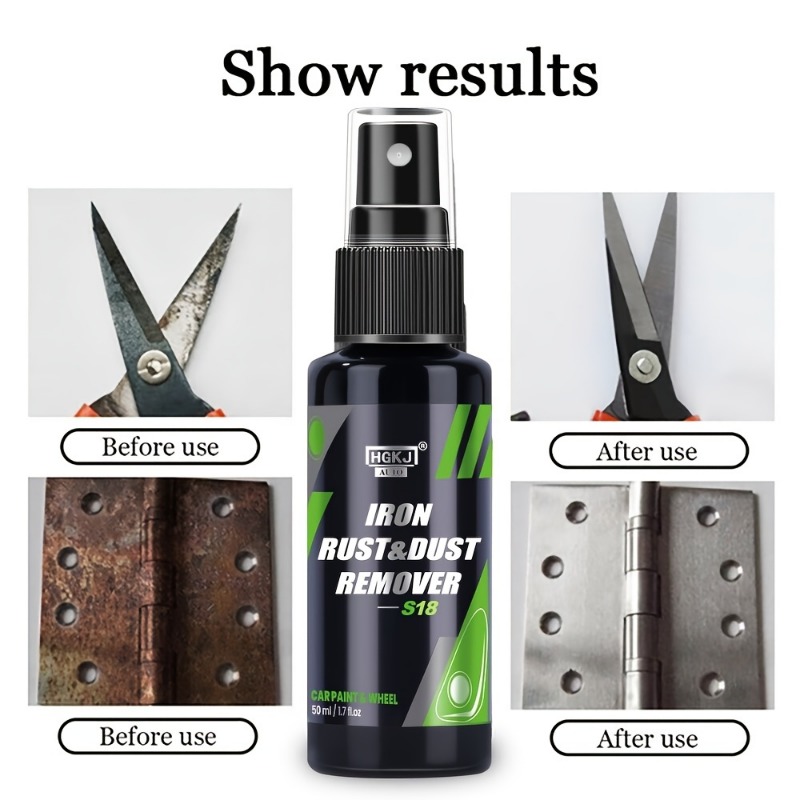 Car Rust Remover Multi Purpose Rust Remover Spray Bathroom Door Hub Strong Rust Remover Iron Polishing Refurbishing Agent