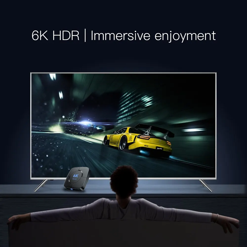 Smart Android TV Box Android 12 4GB 32GB 64GB 2,4G/5GHz WiFi Bluetooth Android TV Box 6K HDR Media Player 3D Video Set Top Box