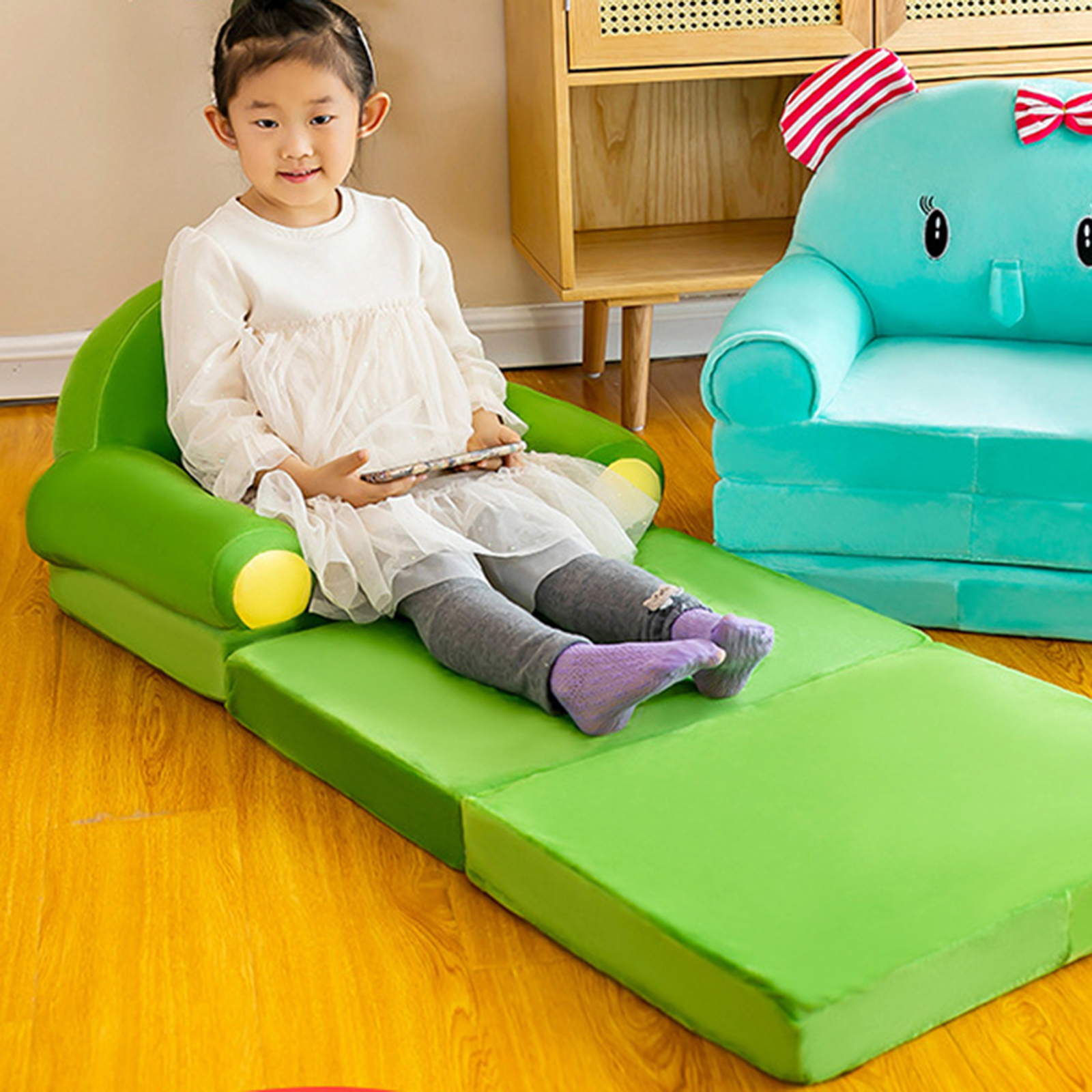 Funda de asiento de silla para niños, cubierta de sillón encantadora para sala de estar